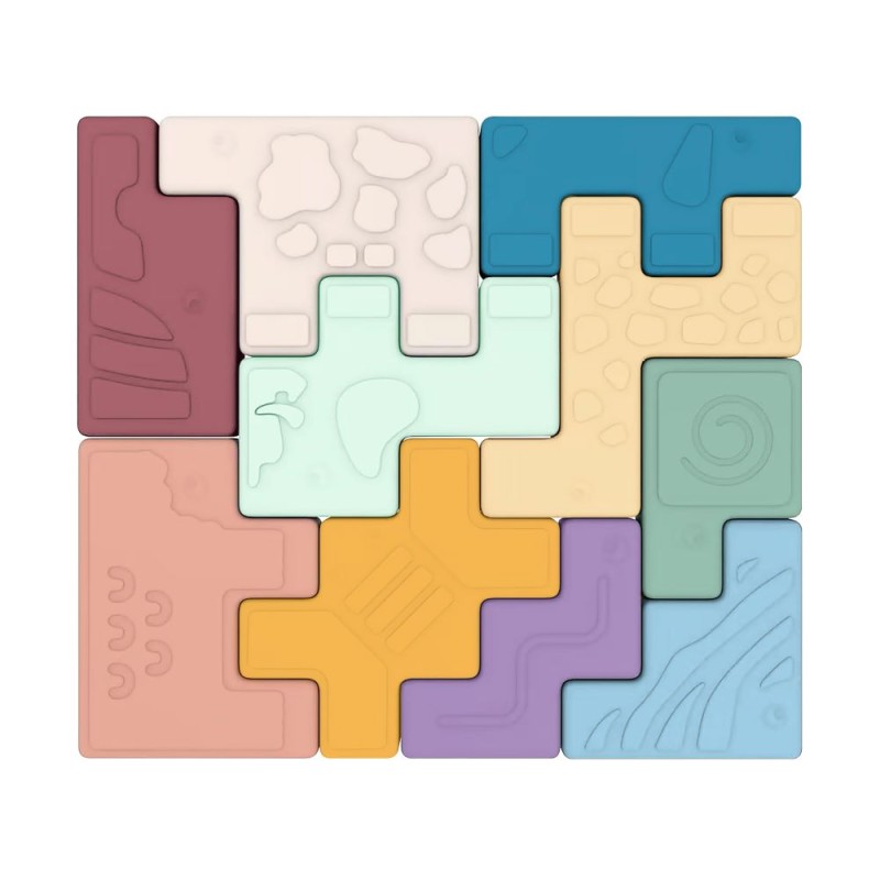 MINILAND ΜΑΛΑΚΑ ΤΟΥΒΛΑΚΙΑ ΜΕ ΖΩΑΚΙΑ - RUBBER ANIMAL BLOCKS