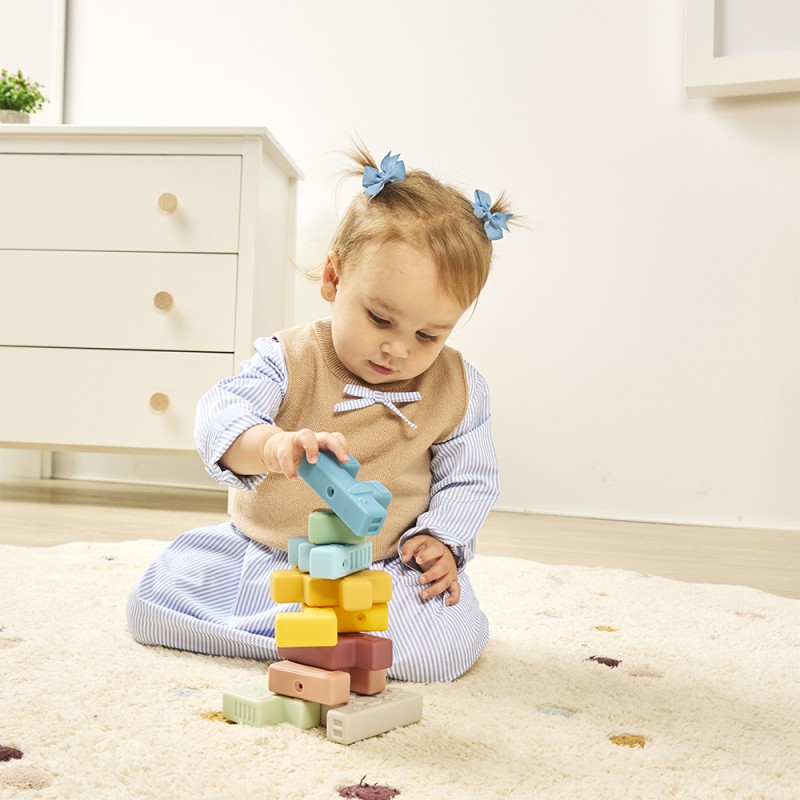 MINILAND ΜΑΛΑΚΑ ΤΟΥΒΛΑΚΙΑ ΜΕ ΖΩΑΚΙΑ - RUBBER ANIMAL BLOCKS