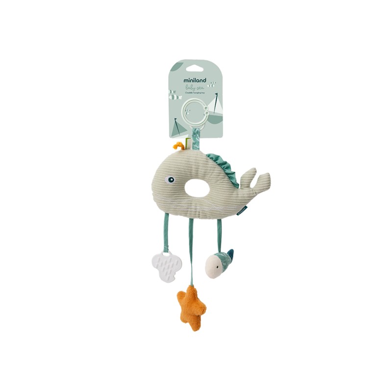MINILAND ΚΡΕΜΑΣΤΟ ΠΑΙΧΝΙΔΙ ΦΑΛΑΙΝΑ - BABY SEA HANGING TOY
