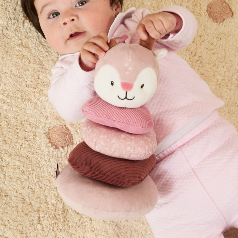 MINILAND ΒΡΕΦΙΚΟ ΠΑΙΧΝΙΔΙ ΣΤΟΙΒΑΞΗΣ ΕΛΑΦΑΚΙ - BABY DEER STACKING RINGS