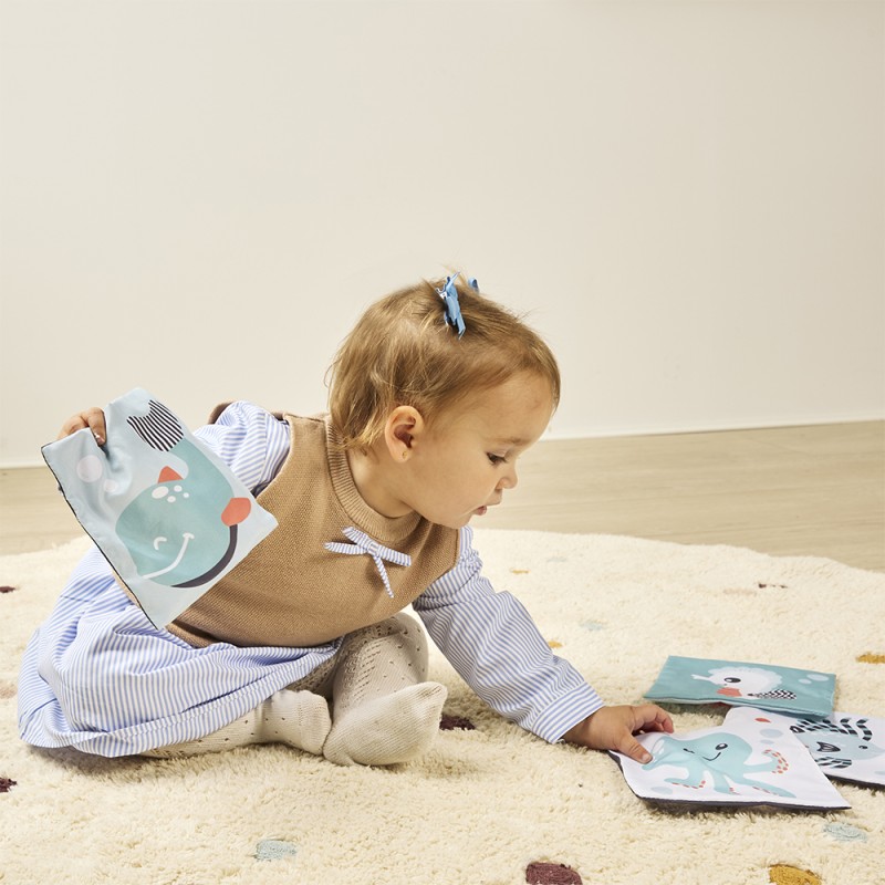 MINILAND ΕΚΠΑΙΔΕΥΤΙΚΕΣ ΚΑΡΤΕΣ CRINKLE ΜΕ ΘΑΛΑΣΣΙΑ ΜΟΤΙΒΑ -  SEA FLASH CARDS